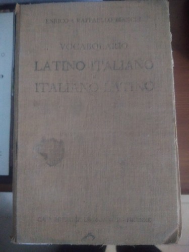 Dizionario latino italiano - dizionario, latino-italiano
