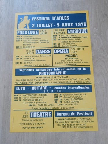 Festival arles 1976 - festival, poster