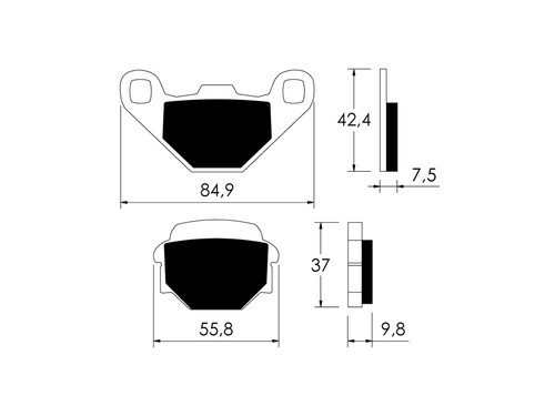 P10736 pastiglie freno - p10736,