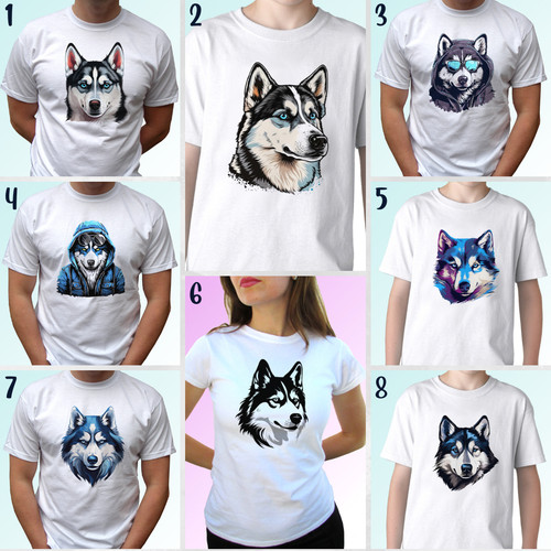 Shirt bianca husky - t-shirt,