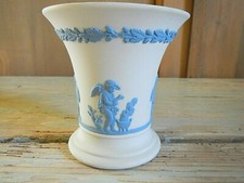 1980 WEDGWOOD JASPERWARE REVERSE PORCELLANA VASO BOTTIGLIA mitologia cammeo