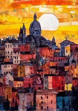 Quadro Stampa Poster Paesaggio
