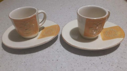 Coppia tazzine con piattino - coppia,