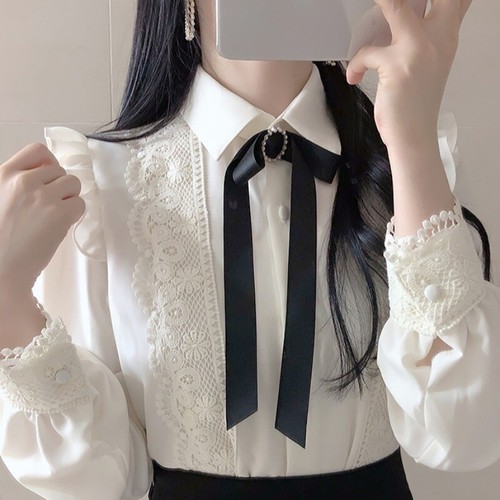 Donna pizzo camicia - camicia, camicetta