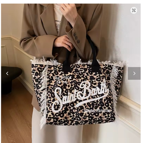 Borsa saint barth leopardata