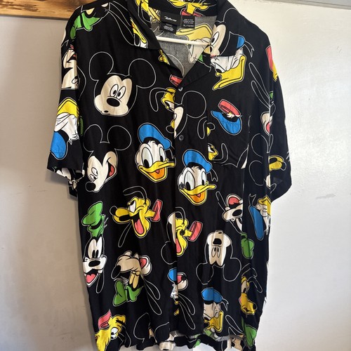 Camicia disney uomo nera - disney, xl