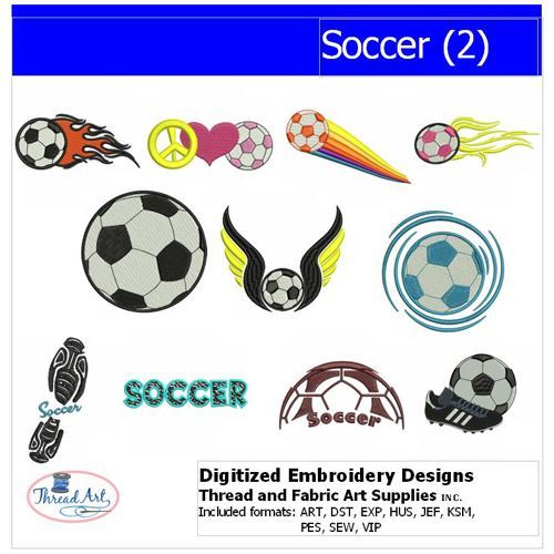 Set disegno ricamo calcio - -, calcio(2)