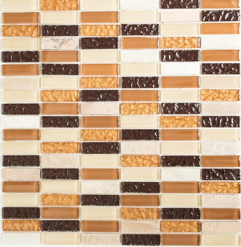 Mosaico mattone vetro pietra - vetro,