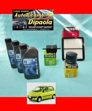KIT TAGLIANDO DAEWOO MATIZ 0.8 1.0 BENZINA 38KW 47KW 3L OLIO 10W40 + 3 FILTRI