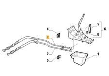 CAVO FUNE LEVA CAMBIO FIAT PANDA 141 Fino Al 2004