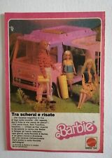 MATTEL BARBIE LA ROULOTTE PUBBLICITÀ ADVERTISING  ANNI '80 CM 18,5 X 13