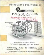 Ransomes Scavatore di Patate