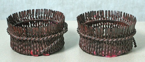 Coppia portacandele rustici - coppia, di