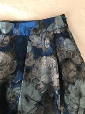 Gonna a palloncino blu fiori