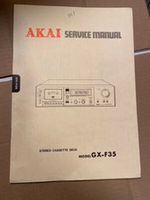AKAI GX-F35 GXF35 Manuale di
