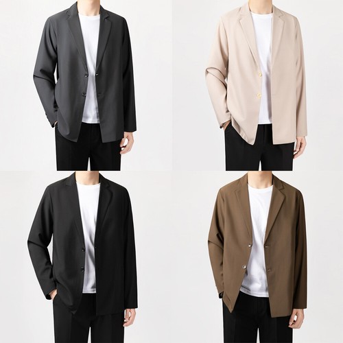 Blazer uomo tinta unita
