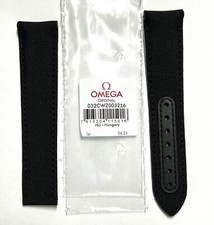 Original Omega Speedmaster 21mm Black Fabric / Cloth Watch Band Strap #CWZ003216