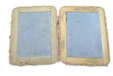 ANTICA PICCOLA LAVAGNA GIOCATTOLO SCUOLA VINTAGE BAMBINO DOPPIA SLATINGTON USA