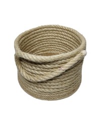 CESTINO, PORTAVASO, PORTAOGGETI,Decorazione casa, Corda di JUTA naturale