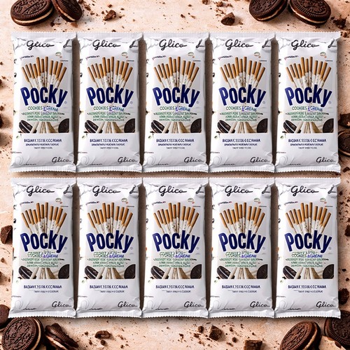 Pocky cookies cream softpack - pocky,