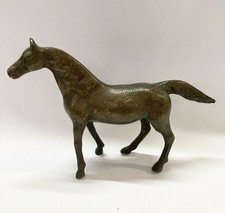 Antico Cavallo In Bronzo, Fusione, Cavallino 13,5 X 10 X 3 Cm