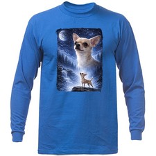 Chihuahua Howling at Moon