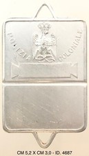 CAMPAGNE D’AFRICA PIASTRINA DI RICONOSCIMENTO PAI POLIZIA AFRICA ITALIANA