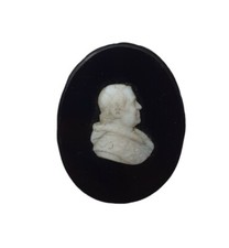 *HH* Antico Cameo Cammeo Papa Pio IX medaglia bassorilievo stato pontificio pope