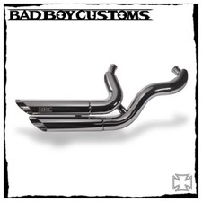 Harley Davidson impianto di scarico cromato BBC 110 Breakout Softail Exhaust collettore