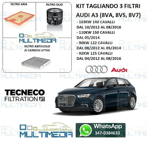 Kit tagliando filtri - tagliando, 3