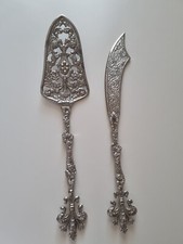 PALETTA DOLCE E COLTELLO VINTAGE ANNI 60 IN SILVERPLATE