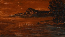 Aurora, paesaggio mediterraneo