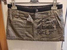 gonna minigonna Zara in misto lana fantasia pied de poule colore Verdone verde 