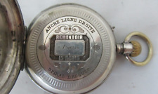 ANTICO  OROLOGIO DA TASCA REMONTOIR ARGENTO DIAMETRO 65  MM NON FUNZIONANTE