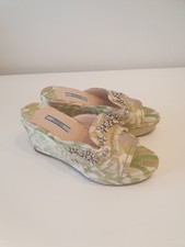 Autentiche zeppe PRADA platform punta aperta TG 36