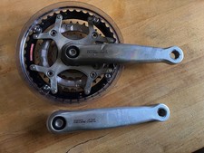 SET PEDIVELLA SHIMANO LX FC-M569 175mm 22-32-42 pedivella retrò ottime condizioni