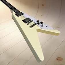 Fly-V Electric Guitar Cream