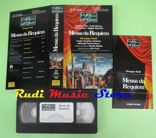 Vhs giuseppe verdi messa - vhs,
