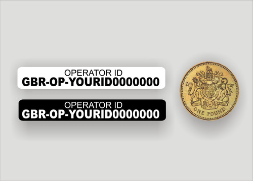 10x adesivi operatore - adesivi, id