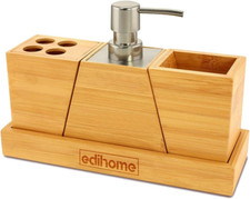 , Accesori Bagno Legno, Set