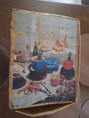 Service fondue creuset - service, à