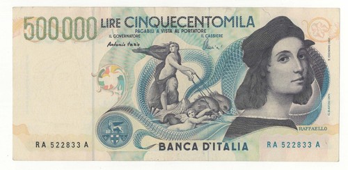 500000 lire raffaello - raffaello, decr