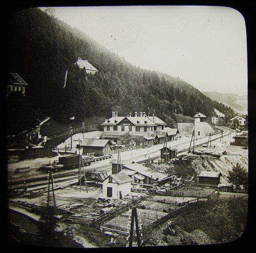 Glass magic lantern slide - magic,