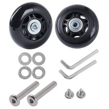 MEJOSER Set di 2 Ruote Valigia di Ricambio Bagagli Sostitutive Trolley con Assi 