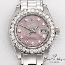 Rolex Pearlmaster 29 80299 oro bianco 750 madreperla diamanti automatico lady