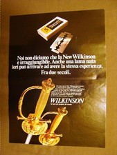 Lametta da barba Wilkinson Pubblicità vintage anni '70