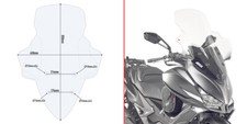 D6104ST CLEAR WINDSHIELD 87x64
