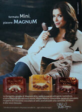 Pubblicità Advertising Ritaglio  Italian 2008 GELATO MAGNUM MINI EVA LONGORIA