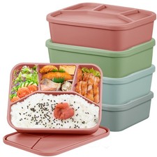 4 Pcs Silicone Bento Box
