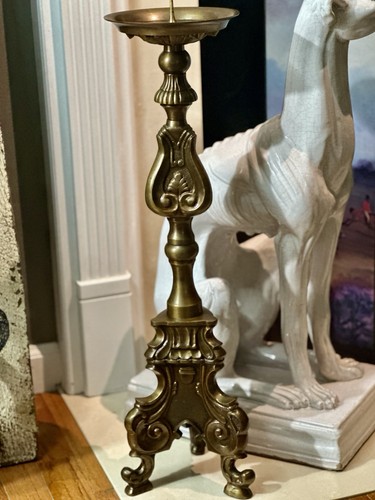 Antico candelabro bronzo - antico,